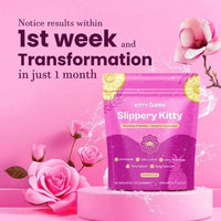 Slippery Kitty Feminine Probiotic + Moisture Gummies - All In One Solution With Slippery Elm 60 Count Pineapple Flavor - Default Color
