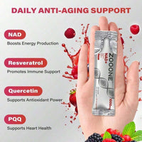 Zoo-One NAD+ Berry Drink Mix – Anti-Aging Cellular Renewal + Mental Focus, 30 Sticks - Default Color