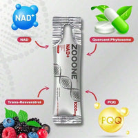 Zoo-One NAD+ Berry Drink Mix – Anti-Aging Cellular Renewal + Mental Focus, 30 Sticks - Default Color