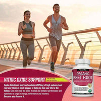 Organic Beet Root Tablets - Nitric Oxide Booster Beetroot Supplement 2040mg Healthcare & Dietary Natural[1PCS] - Default Color