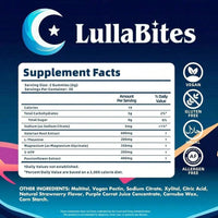 LullaBites Natural Sleep Gummies – Melatonin-Free Blend With 5-HTP, L-Theanine, Magnesium & Valerian – Vegan, Sugar-Free, Halal – Strawberry Flavor – 60 Gummies (30 Servings) - 1 Bottle