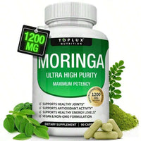 Moringa Capsules 1200mg - Pure Moringa Powder For Immune, Gut Health 90 Capsules - 3PCS