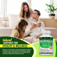 Moringa Capsules 1200mg - Pure Moringa Powder For Immune, Gut Health 90 Capsules - 3PCS