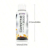Cutler Nutrition Liquid L-Carnitine Supplement With Acetyl L-Carnitine & L-Carnitine Tartrate Forms - Pre Workout Formula For Optimal Absorption, Energy & Muscle Support, Buzz'in Orange Flavor[Free Shipping ](2026 Latest Version) - 3PCS