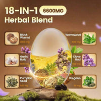 VivoNu Ai Cao Hei Walnut Lilac Capsules, 6600mg Clean, Healthy, And Human Intestinal Protective Supplement, 18 In 1 Herbal Mix, Contains 240 Soft Capsules Of Pumpkin Seeds, Garlic, Oriole, Berberine, Cinnamon, And More - Default Color