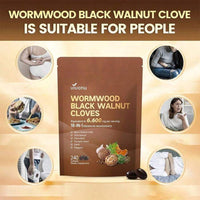 VivoNu Ai Cao Hei Walnut Lilac Capsules, 6600mg Clean, Healthy, And Human Intestinal Protective Supplement, 18 In 1 Herbal Mix, Contains 240 Soft Capsules Of Pumpkin Seeds, Garlic, Oriole, Berberine, Cinnamon, And More - 1 Bag