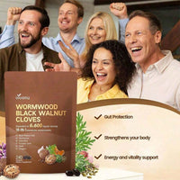VivoNu Ai Cao Hei Walnut Lilac Capsules, 6600mg Clean, Healthy, And Human Intestinal Protective Supplement, 18 In 1 Herbal Mix, Contains 240 Soft Capsules Of Pumpkin Seeds, Garlic, Oriole, Berberine, Cinnamon, And More - 1 Bag