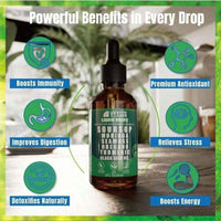 VYXION Pure Soursop 10 In 1 Liquid Drops Extract - Seamoss,Moringa,Black Seed Oil,Turmeric,Oregano Liquid Drops For Immune System And Gut Health Support - Default Color