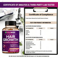 24-In-1 Advanced Hair Growth Vitamins |   Biotin 10,000mcg, Collagen, Patented OptiMSM, GoMCT, Saw Palmetto |   Naturally Regrow Stronger & Healthier Hair, Skin And Nails |   Stops Hair Loss |   60 Day Supply - 2bottle