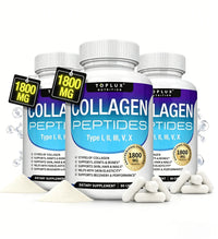 Toplux Multi Collagen Peptides Pills 1800 Mg Complex - Type I, II, III, V, X Premium Collagen Complex For Better Skin & Hair, Strong Joint, Hydrolyzed Protein, For Men Women, 90 Capsules, Supplement - Default Color