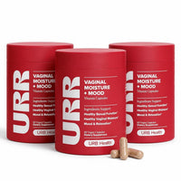 URR Vaginal Moisture & Mood – Formulated To Support Vaginal Moisture, Mood & Relaxation – With KSM-66 ® Ashwagandha, Ginkgo Biloba, Mucuna Pruriens, And GABA – 30 Servings – 3 Pack