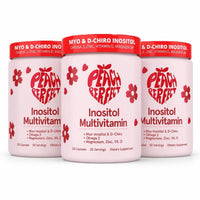 Inositol Powder Multivitamin Pink Lemonade Flavor – 4g Myo & D-Chiro Inositol, DIM, Zinc, Magnesium Glycinate, Vitamin D3 – Supports Women's Health, Cycle, Energy – 3 Pack